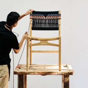 Alternative view of Chontales Dining Chair | San Geronimo Pattern