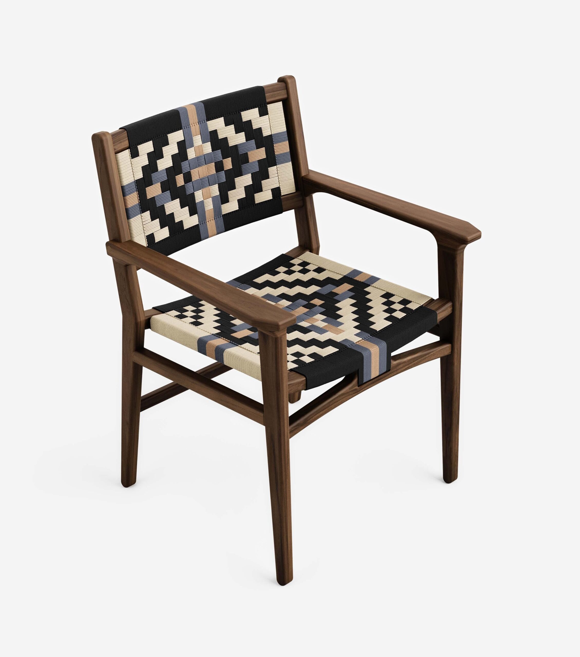 Chontales Dining Chair w/ Armrests | Colonial Pattern - Image 4