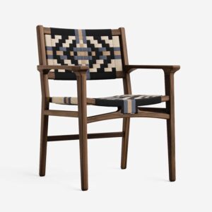 Alternative view of Chontales Dining Chair w/ Armrests | Colonial Pattern