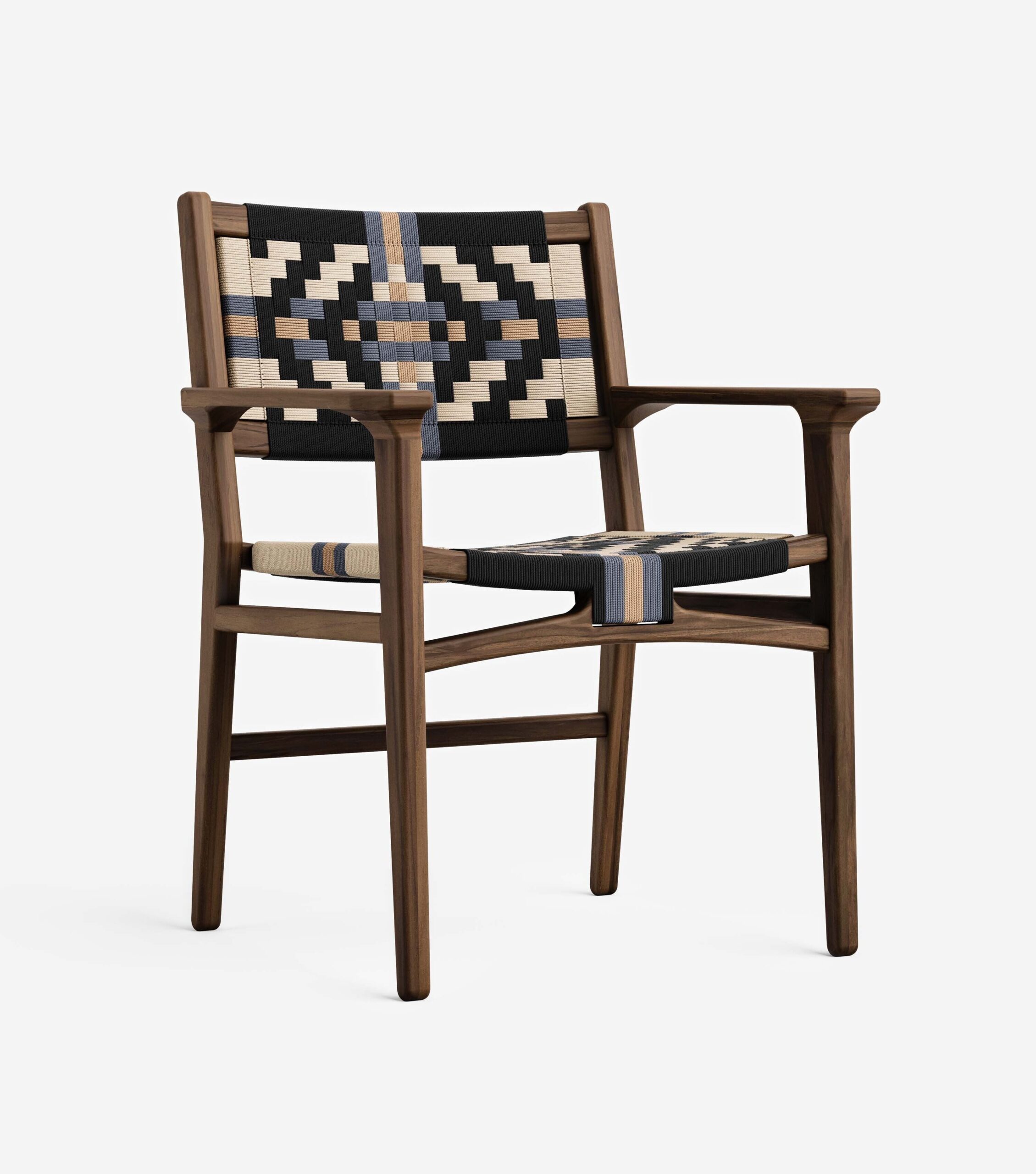 Chontales Dining Chair w/ Armrests | Colonial Pattern - Image 2