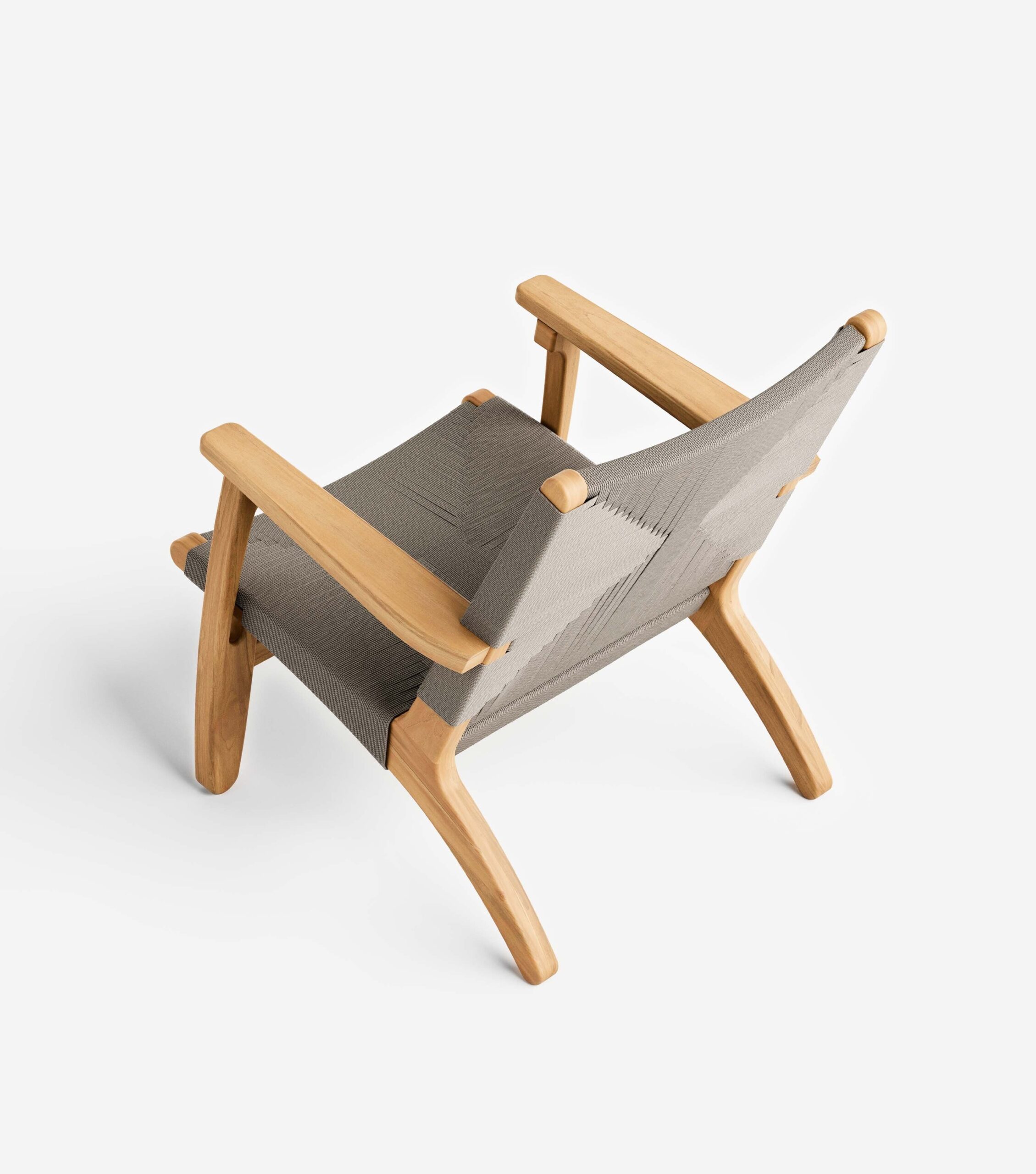 Masaya Armchair | Taupe Cross Braided Cord - Image 5