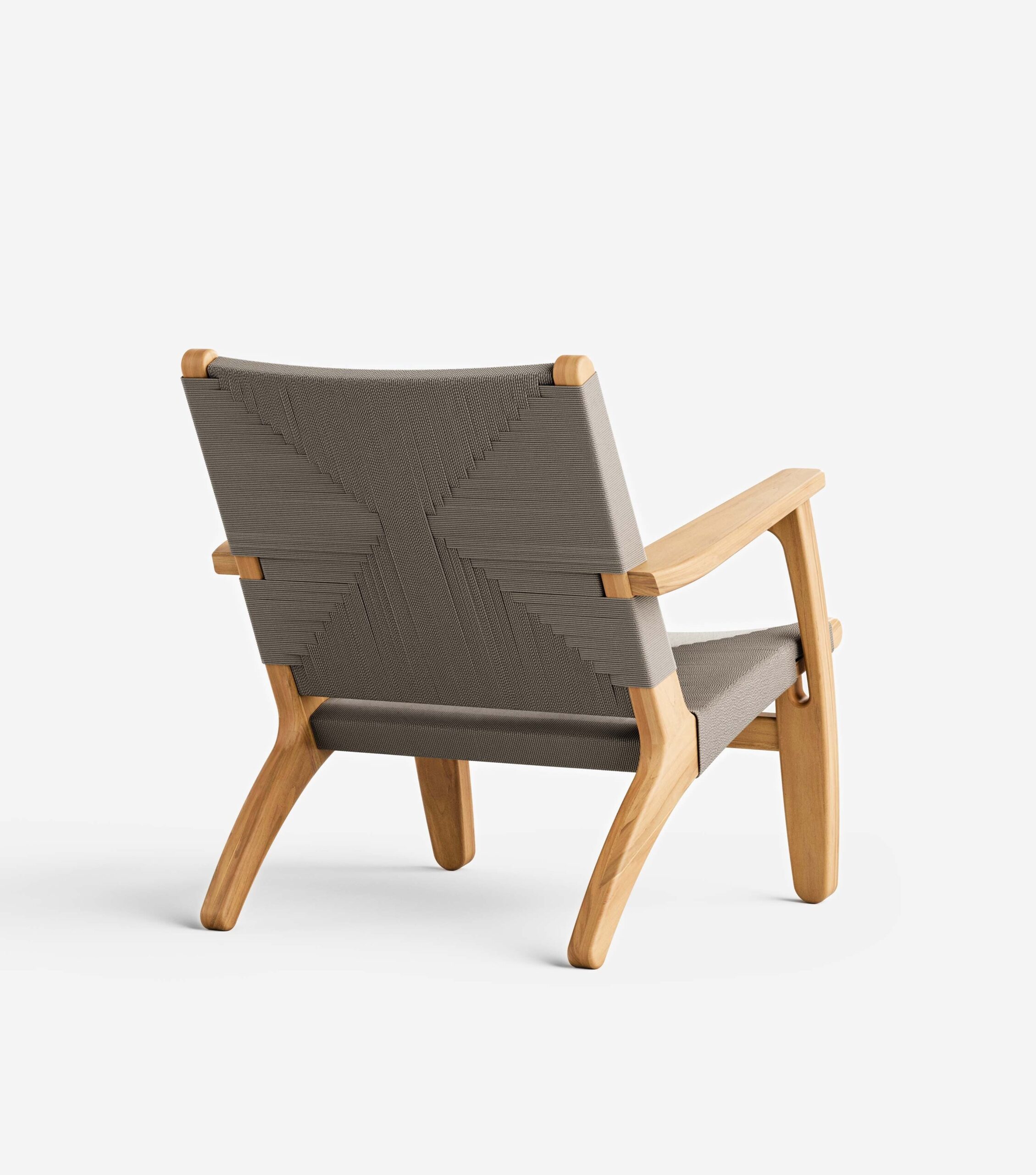 Masaya Armchair | Taupe Cross Braided Cord - Image 6