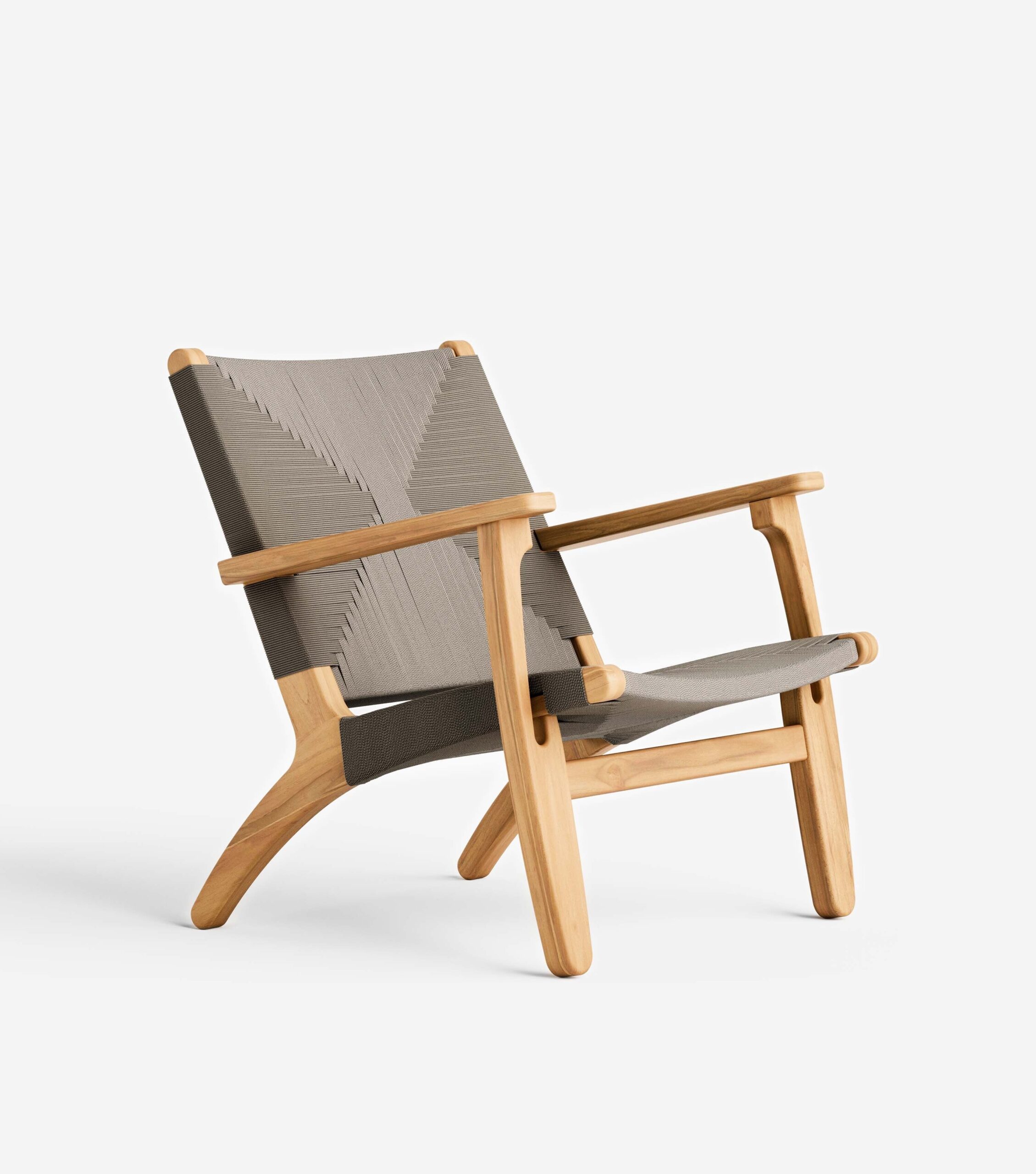 Masaya Armchair | Taupe Cross Braided Cord