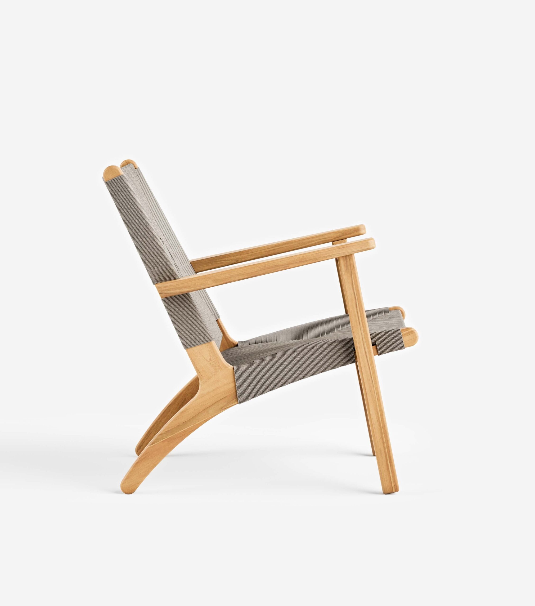 Masaya Armchair | Taupe Cross Braided Cord - Image 3