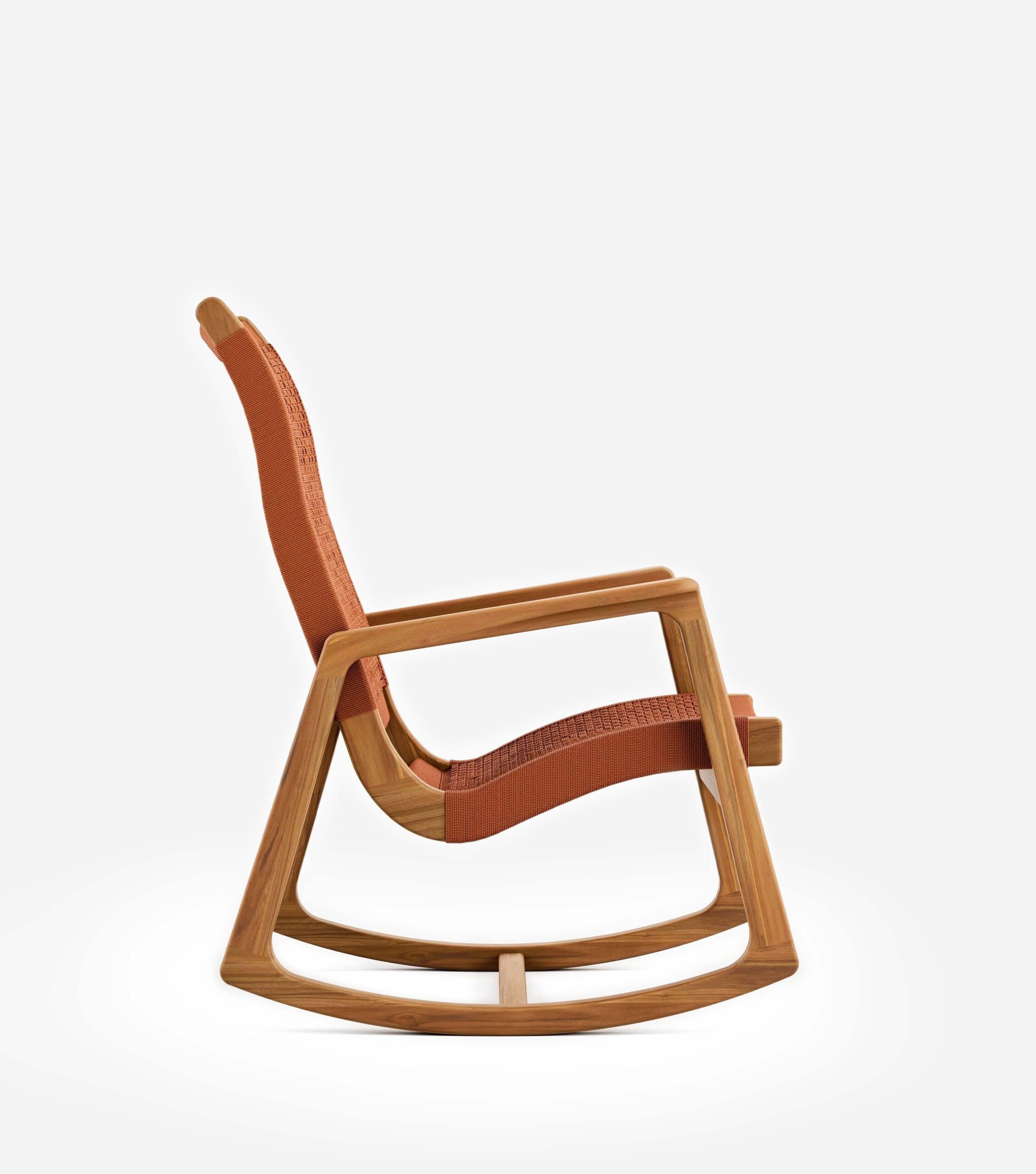 Arenal Outdoor Rocking Chair | Clay V Braided Cord - Image 5