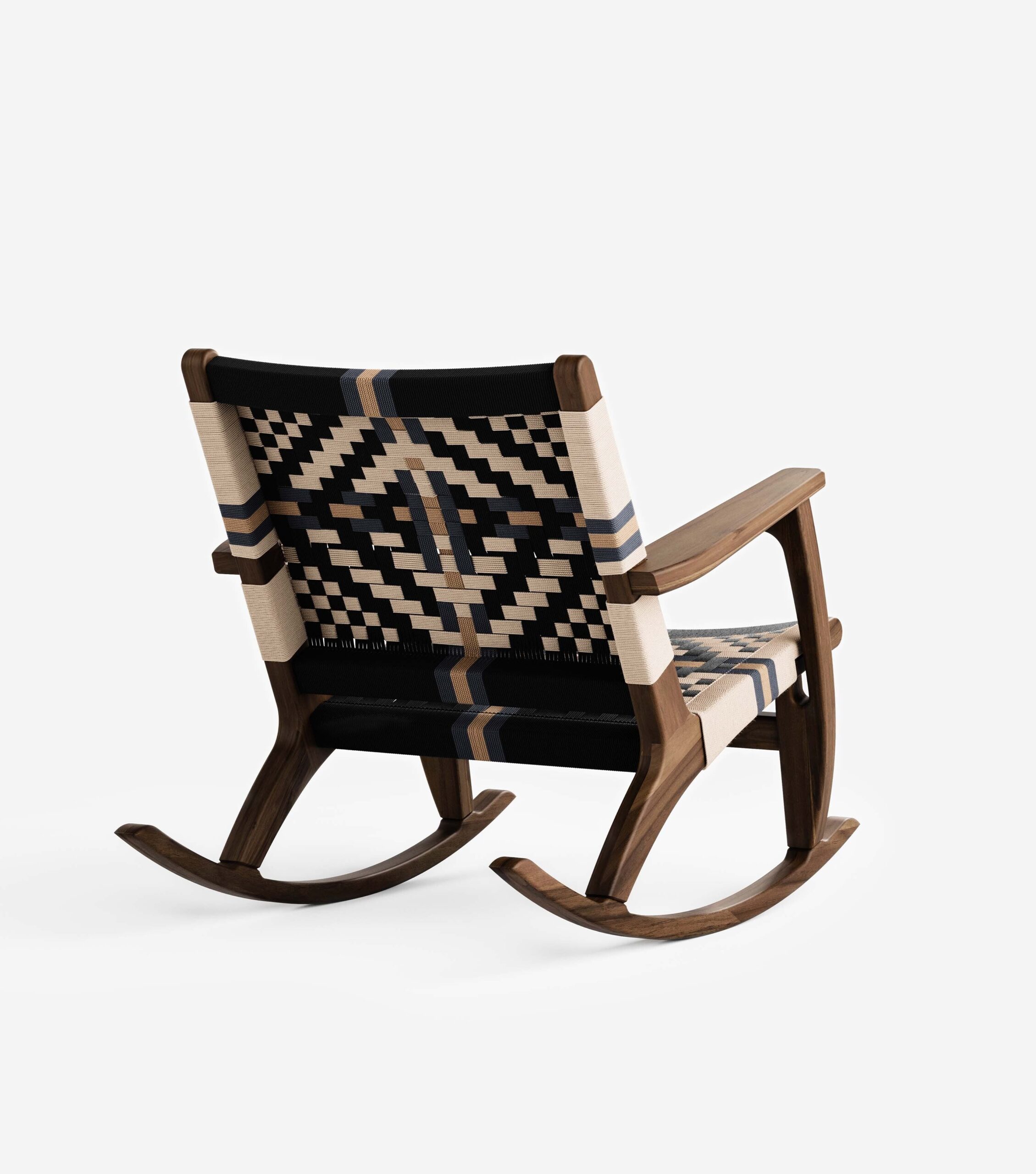 Masaya Rocking Chair | Colonial Pattern - Image 5