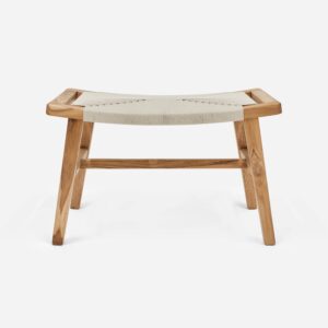 Masaya Ottoman | Naturaline Cross Braided Cord