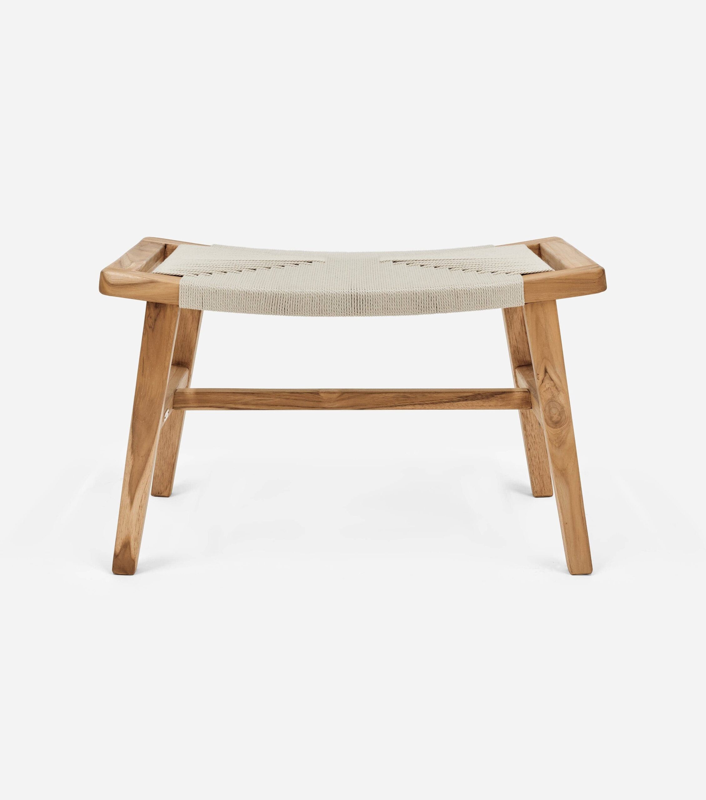Masaya Ottoman | Naturaline Cross Braided Cord