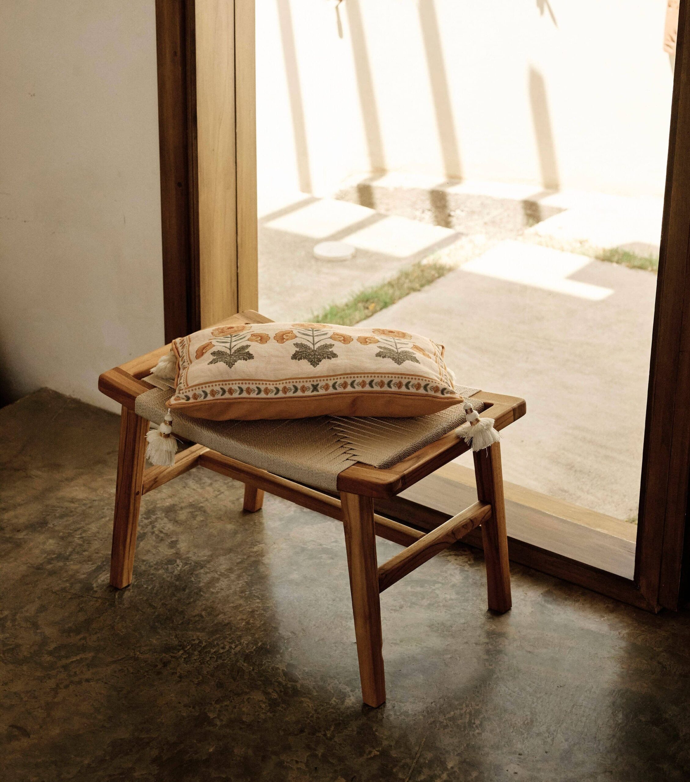 Masaya Ottoman | Naturaline Cross Braided Cord - Image 4