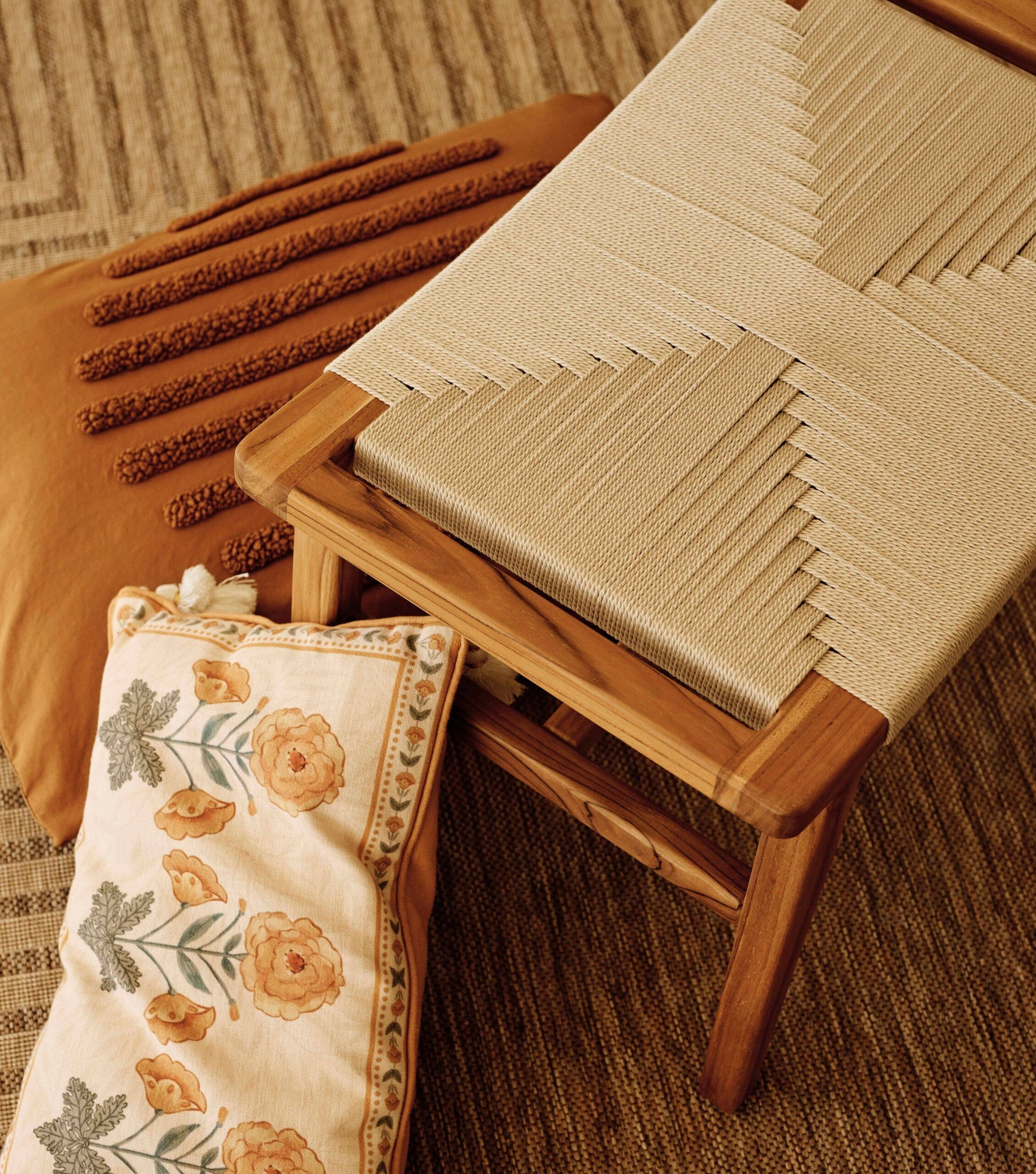 Masaya Ottoman | Naturaline Cross Braided Cord - Image 3