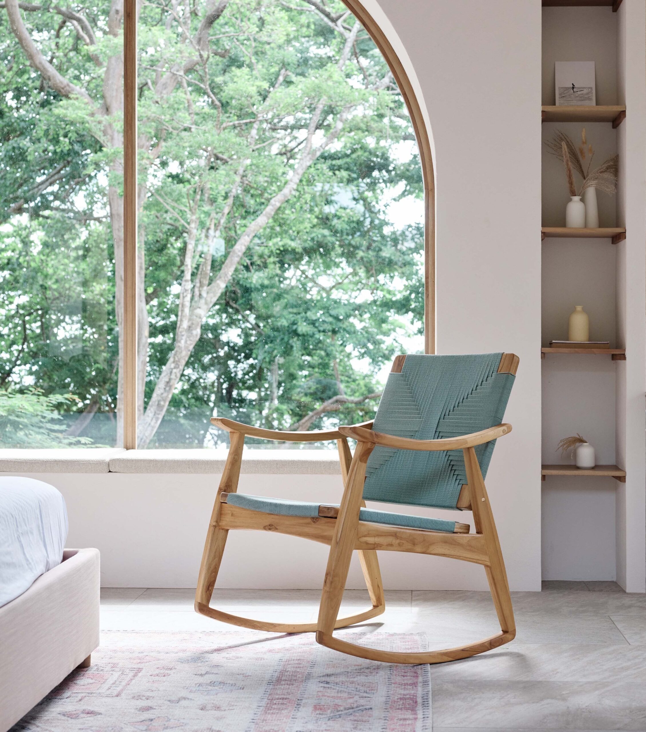 Izapa Rocking Chair | Spa Cross Braided Cord - Image 3